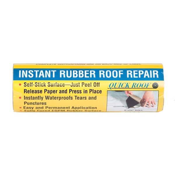 Cofair Products RQR624 Quick Roof Rubber Roof Repair Tape - 6" x 24", Patch Kit RQR624 - main